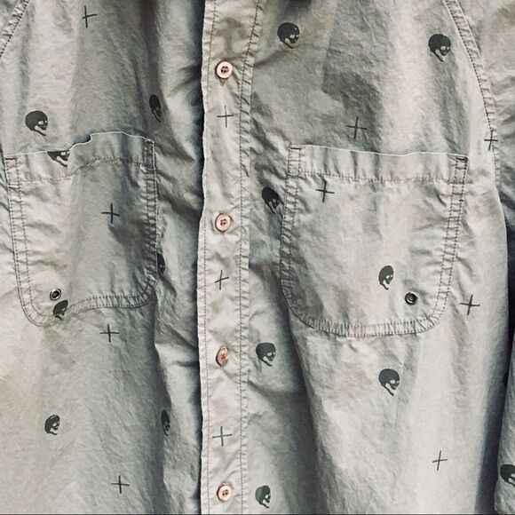 Ludwig Van Skull+ Beethoven Button Up Long Sleeve Shirt - Picture 6 of 15